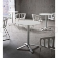 WHITE COMPACT TABLE HPL TOP #11