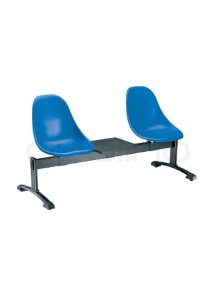 Rând de scaune din material plastic (Technopolymer) în diferite culori cu suprafaţă cromat fixat la schelet, 3buc. coaja de şezut - G HARMONY TV3P150