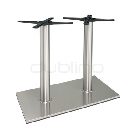Picior de masă dublă inox, satinat - mat, cu 2 stîlpi - P 405 INOX