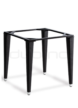 Picior de masă cu suprafaţă împletit din material plastic (negru), cu 4picioare - CO881/BL