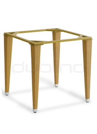 Picior de masă cu suprafaţă împletit din material plastic (natur), cu 4picioare - CO881/NAT