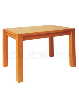 Masă din fag, din lemn consistent, cu 4 picioare, placă de masă cu grosime de 35mm, ovală, unghiular - FR 478 TABLE
