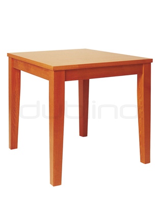 Masă din fag şi cu plăci de mese din diferite materiale, cu 4 picioare, placă de masă cu grosime de 28mm, pătrat - FR 561 TABLE