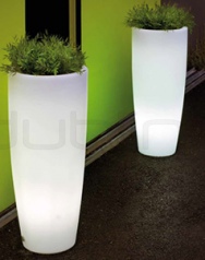 Lampă 89,5 cm înalt sub formă de ghiveci pentru spațiul exterior - GN BA LAMP