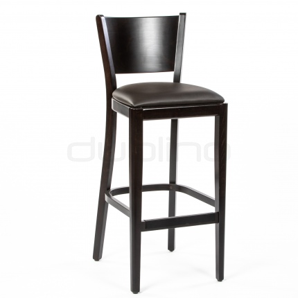Scaun bar cu cadru din lemn de fag tapitat cu piele ecologica - IC 917 SG