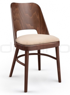 Scaun dining cu cadru din lemn de fag cu sezut tapitat - XTON 24 UP