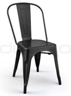 Scaun din metal vopsit negru - DL FACTORY BLACK