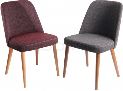 Scaun dining cu cadru din lemn de fag tapitat cu stofa - LS TONO S