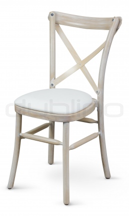 Scaun dining cu cadru din lemn sezut tapitat cu piele ecologica - XTON FIANCÉ
