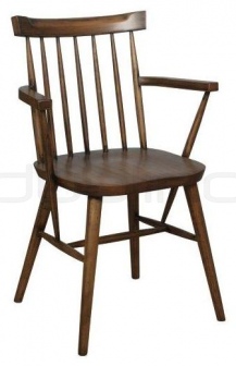 Scaun dining cu cadru din lemn de fag maro - IC ARI ARMCHAIR