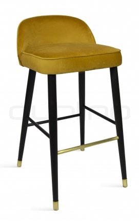 Scaun bar cu tapițerie - BD MINNIE BS MUSTARD