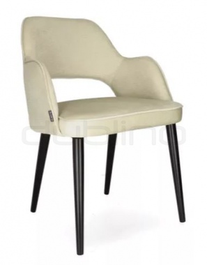 Scaun dining cu cadru din lemn de stejar tapitat cu stofa bej - BD MICKEY BEIGE