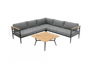 Set pentru exterior cu masuta din lemn de tic - DL LONG ISLAND SET